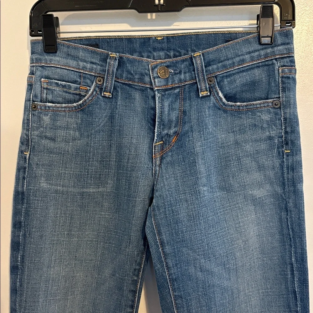 Citizens of Humanity Kelly 001 Low Waist Raw Hem Bootcut Jeans 25
